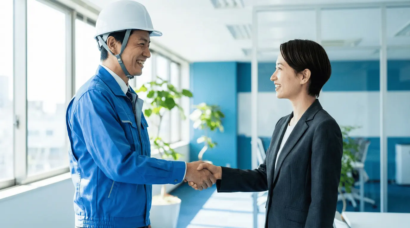 チームワークの良さを象徴するスタッフの様子